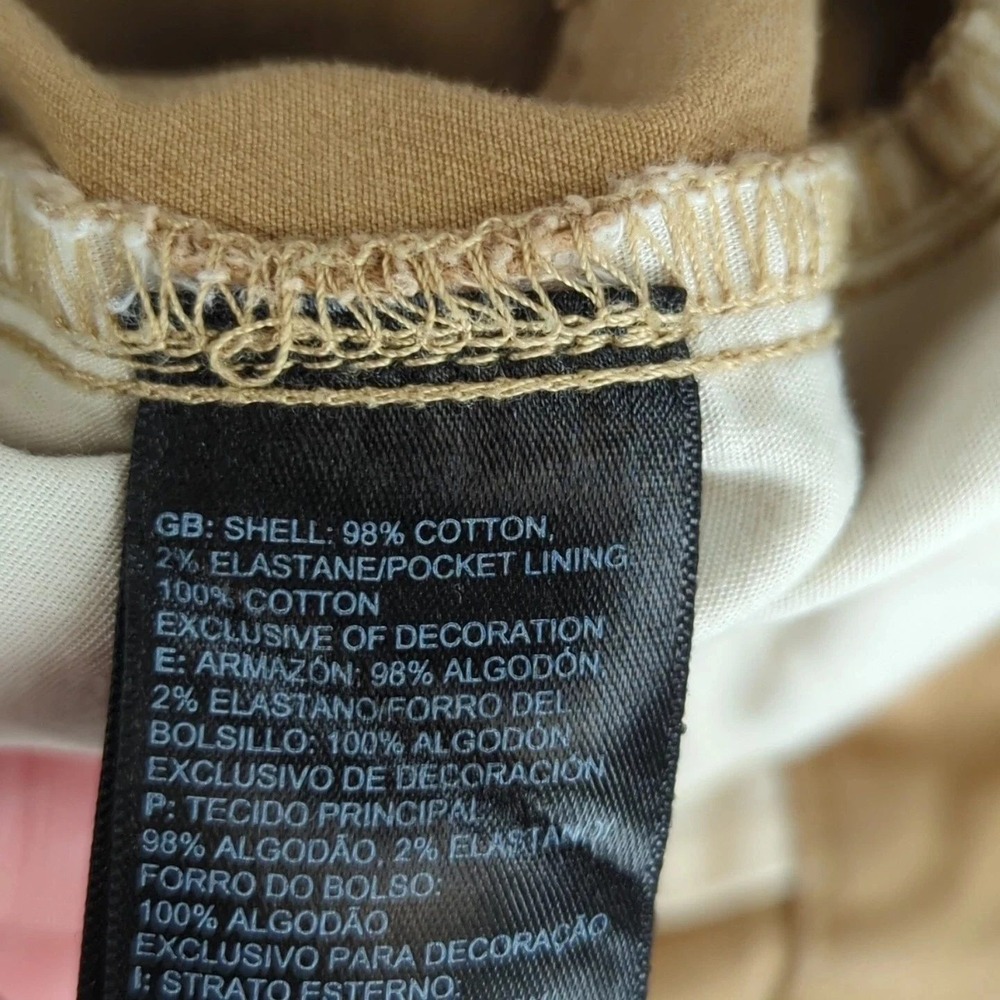 The North Face Shorts Mens 32 Tan Brown Chino Flat Front Hiking Outdoor Stretch - Picture 7 of 10